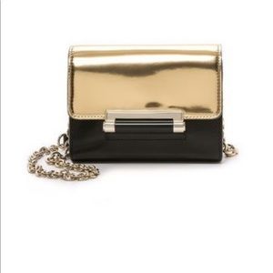 DVF Micro Mini Metallic Crossbody Purse